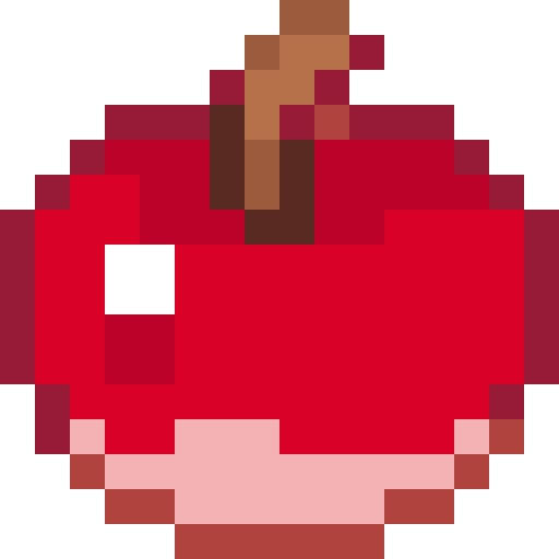 Apple Fruit fuse bead pattern