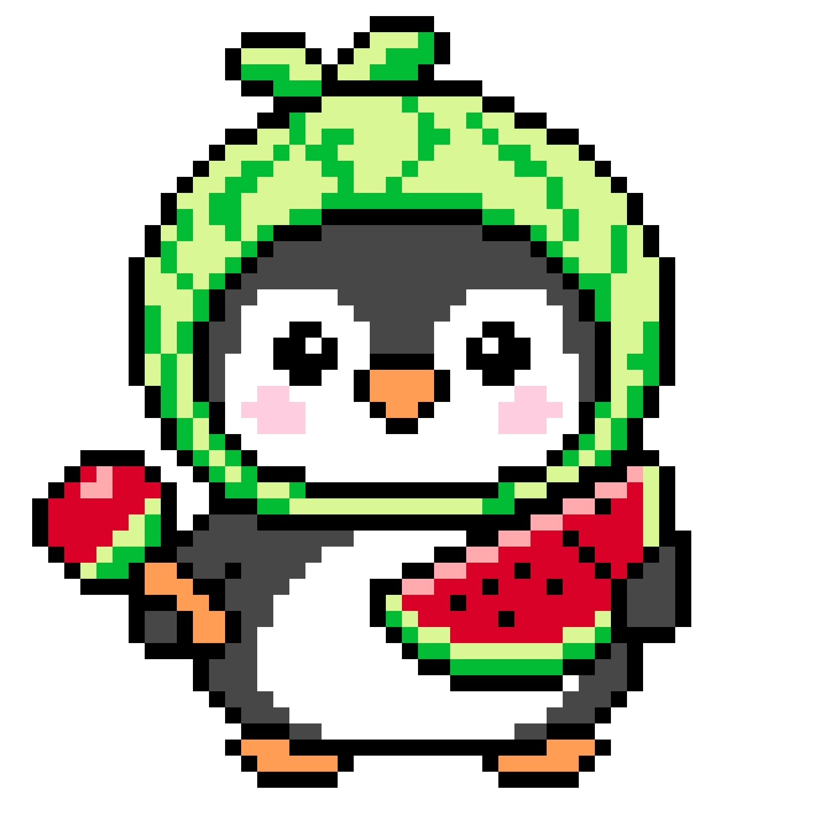 Baby Penguin fuse bead pattern