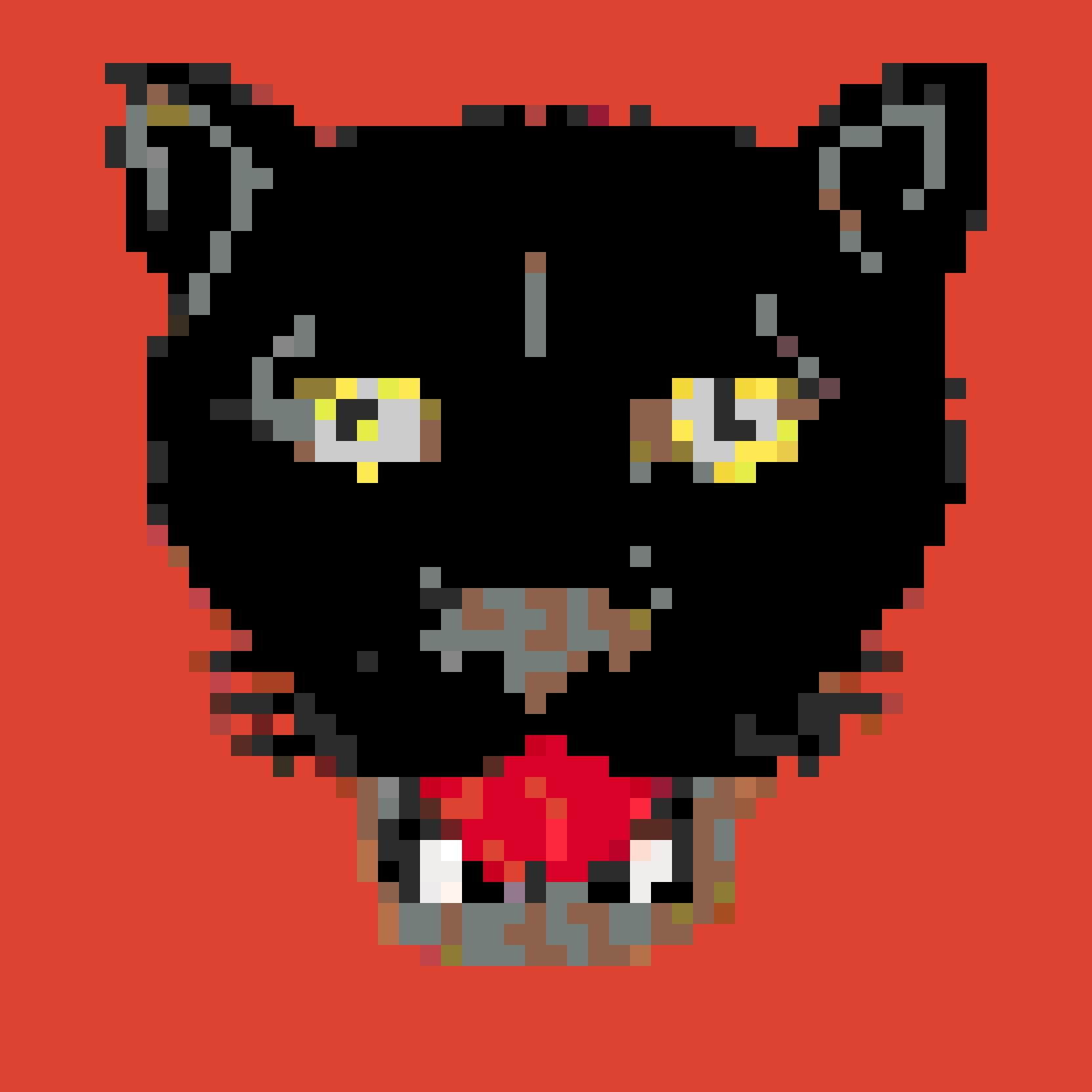 Black Panther Band fuse bead pattern