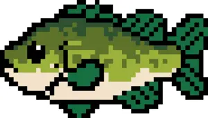 Chibi Sea Bass 퓨즈 비즈 도안 (무료 인쇄)