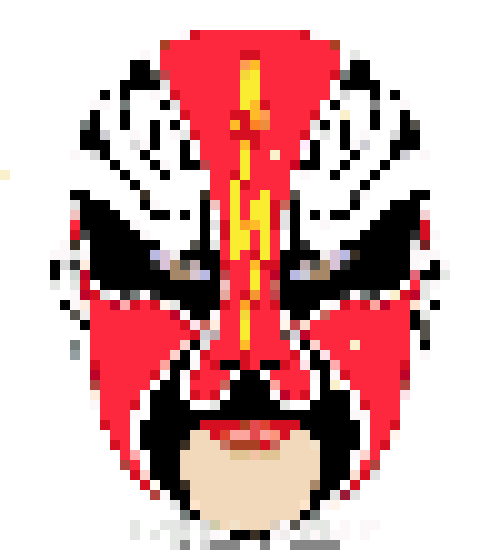 Chinese Opera Mask fuse bead pattern