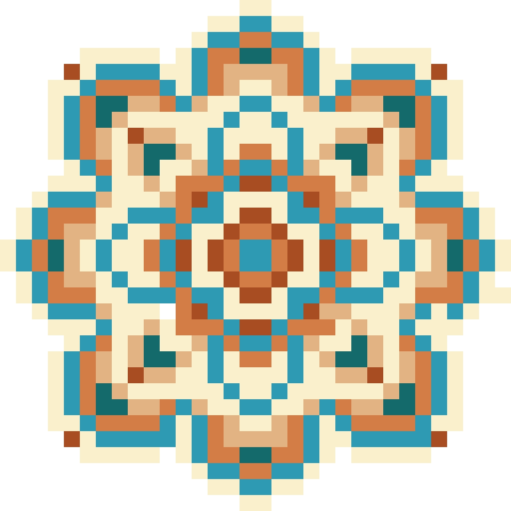 Chinese Ornament Pattern fuse bead pattern