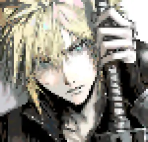 Cloud Strife Fuse Bead Pattern (Free Printable)