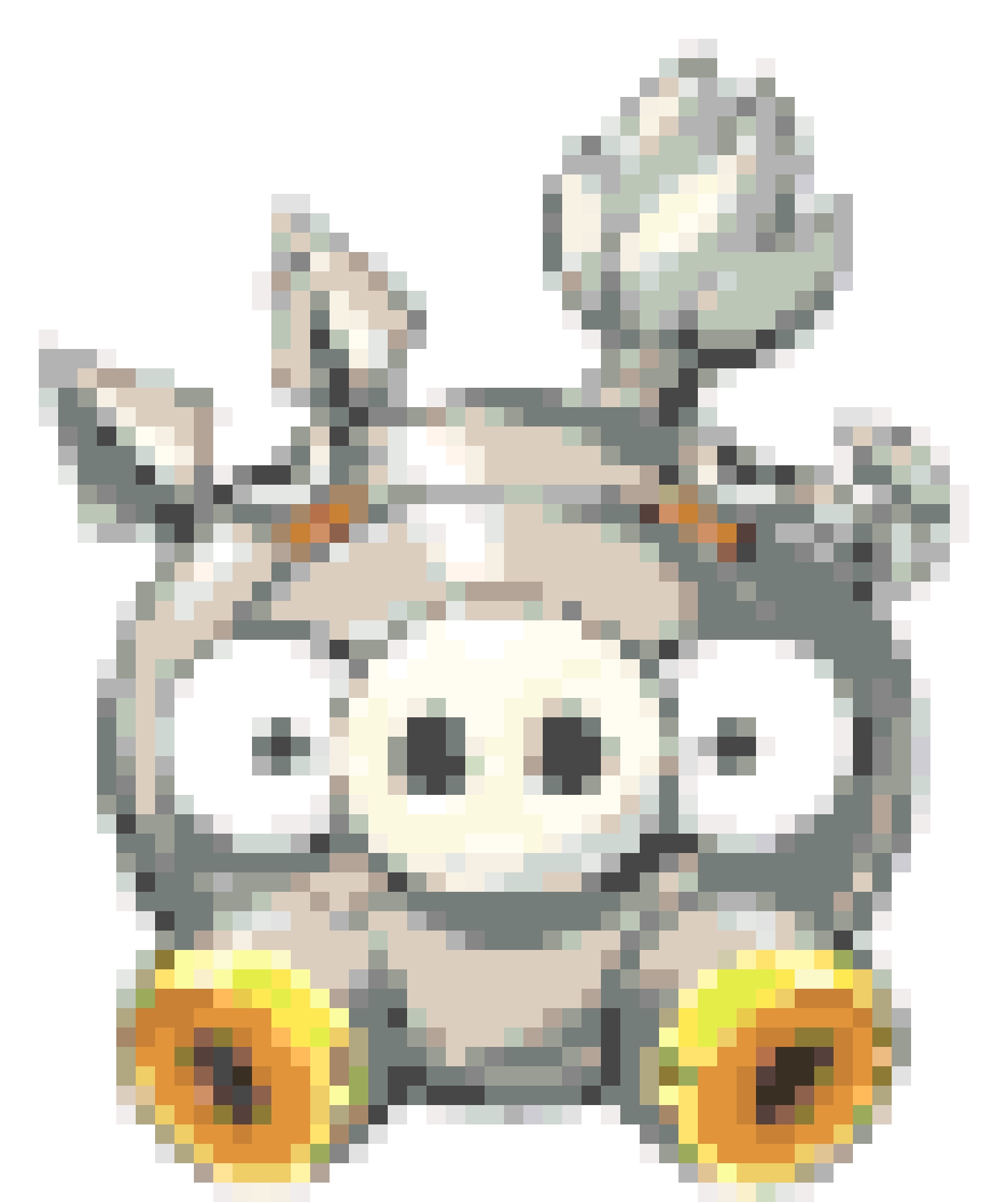 Cute Roadhog Pig fuse bead pattern