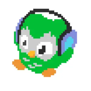 Duck Wearing Headphones Motif de Perles à Repasser (Imprimable Gratuit)