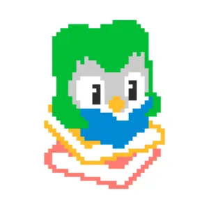 Duck Reading Book نمط خرز دمج (طباعة مجانية)