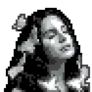 Elegant Woman Silhouette Fuse Bead Pattern (Free Printable)