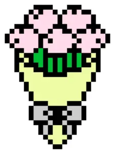 Flower Bouquet Fuse Bead Pattern (Free Printable)