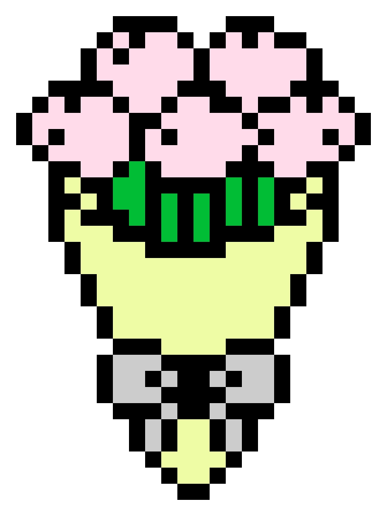 Flower Bouquet fuse bead pattern