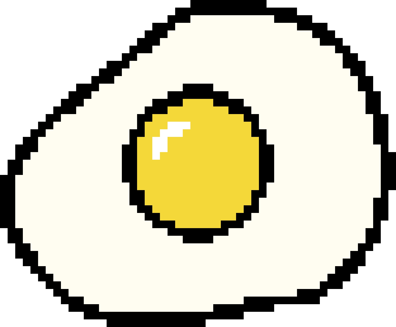 Fried Egg fuse bead pattern