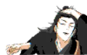 Geto Suguru Portrait Motif de Perles à Repasser (Imprimable Gratuit)