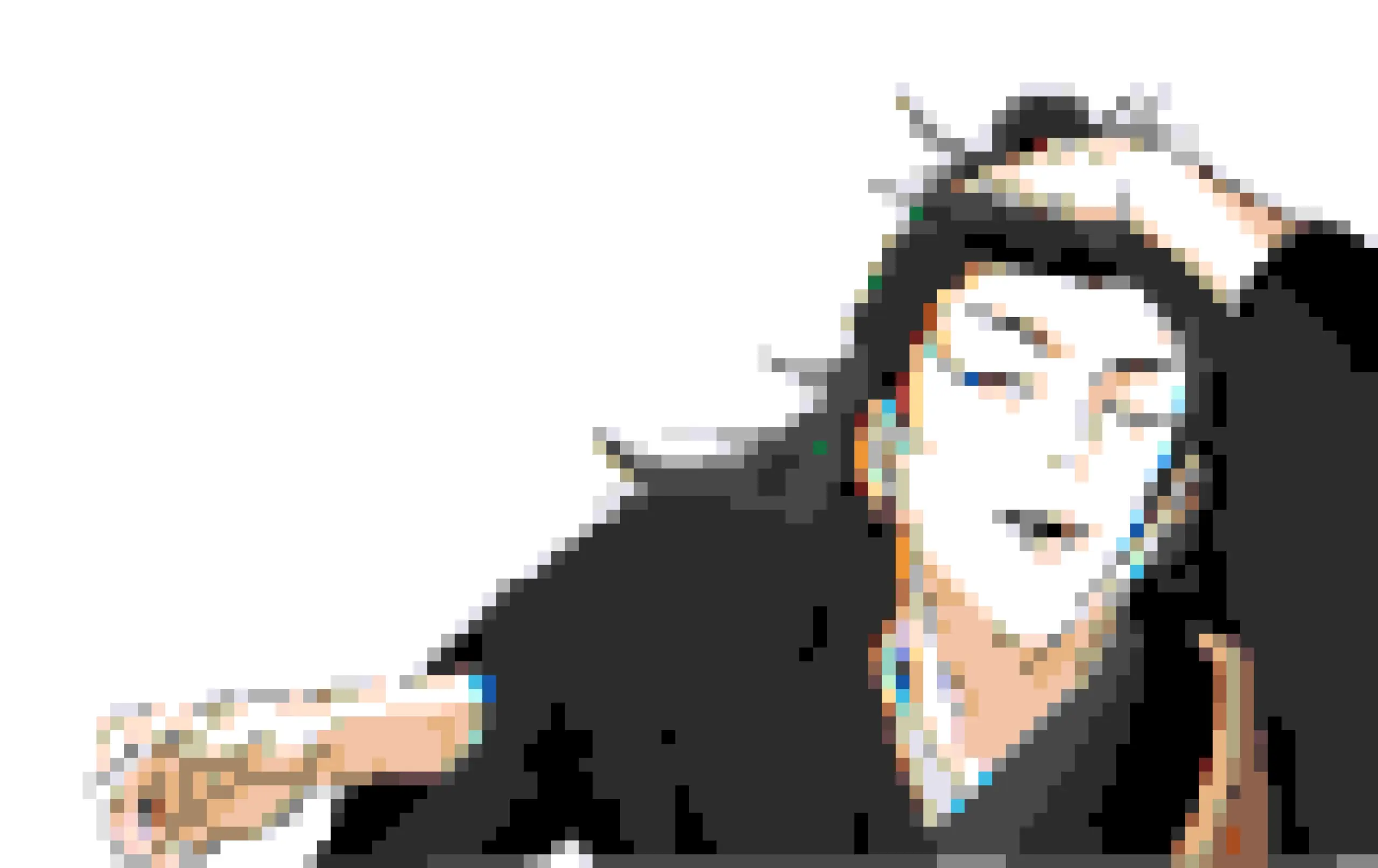 Geto Suguru Portrait fuse bead pattern