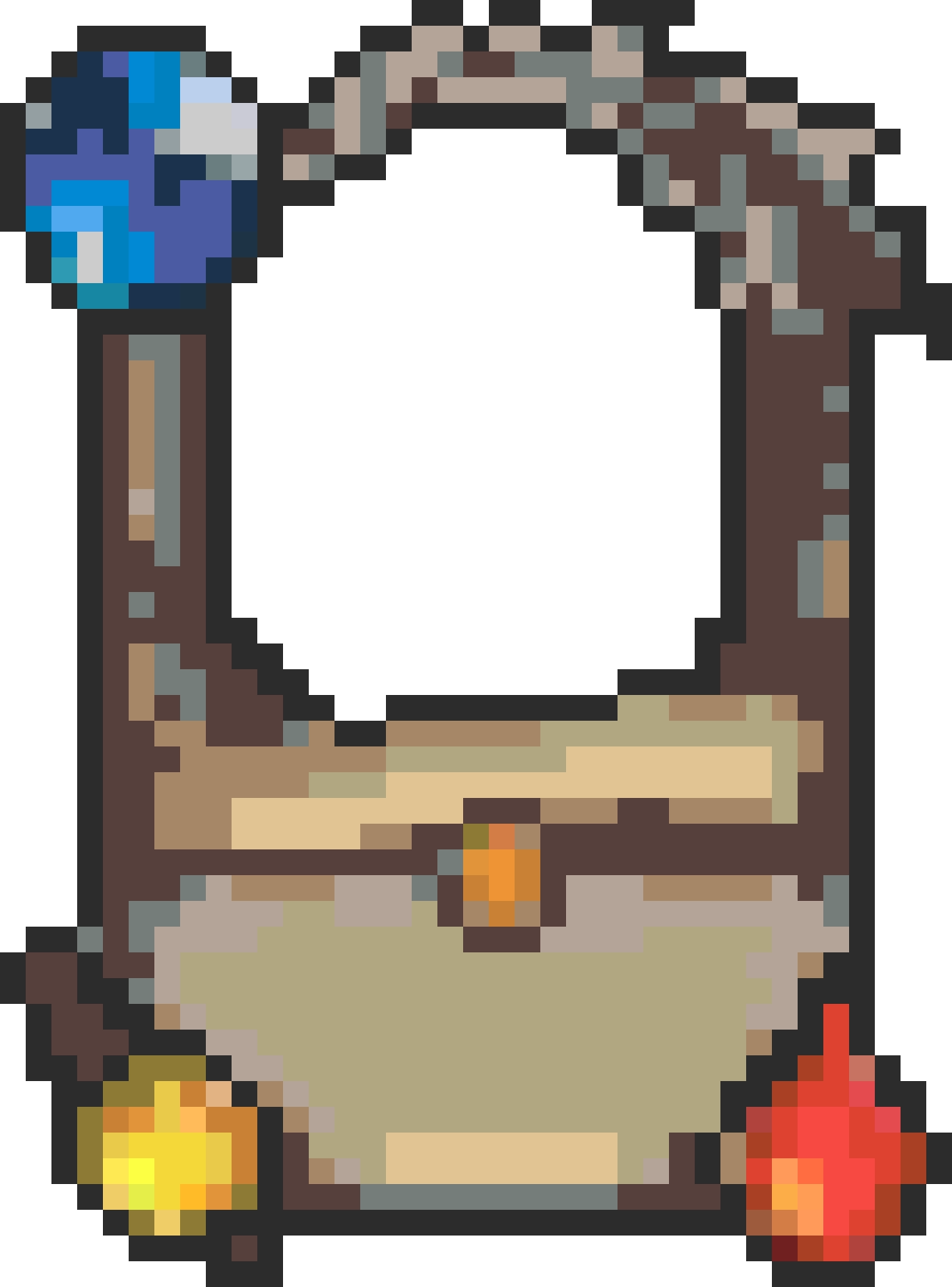 Hearthstone Frame fuse bead pattern