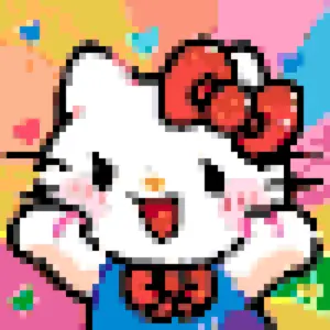 Hello Kitty Scene Padrão de Contas de Fusão (Imprimível Grátis)