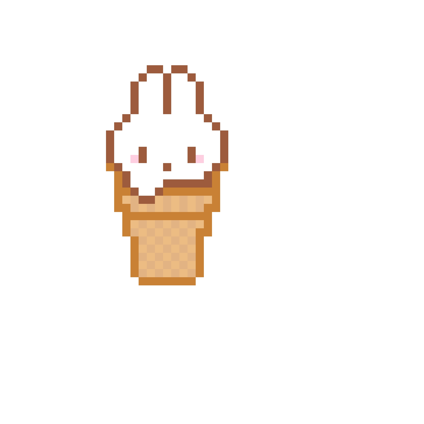 Ice Cream Cone fuse bead pattern