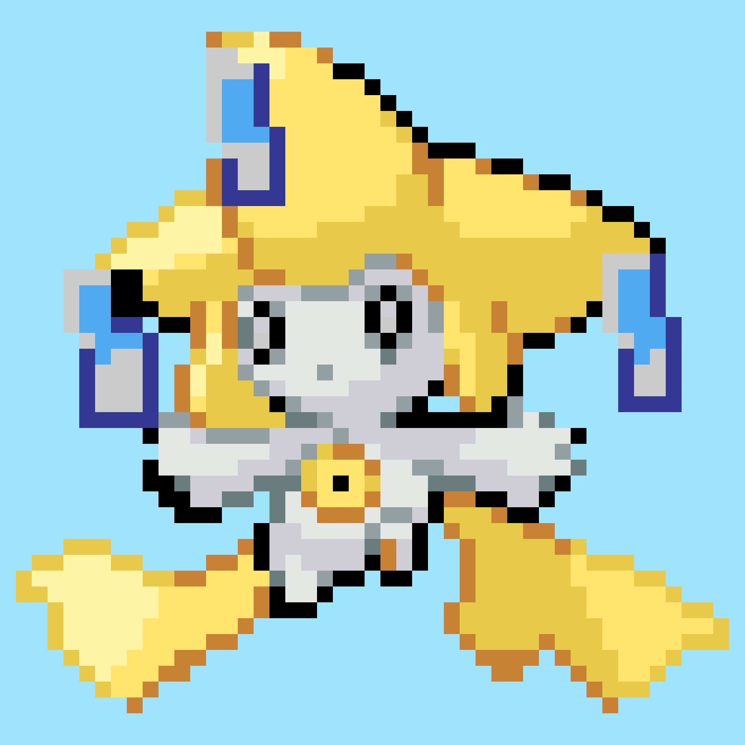 Jirachi fuse bead pattern