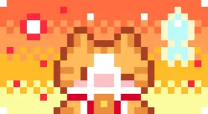 Kitten Pattern 09 アイロンビーズ図案（無料プリント）