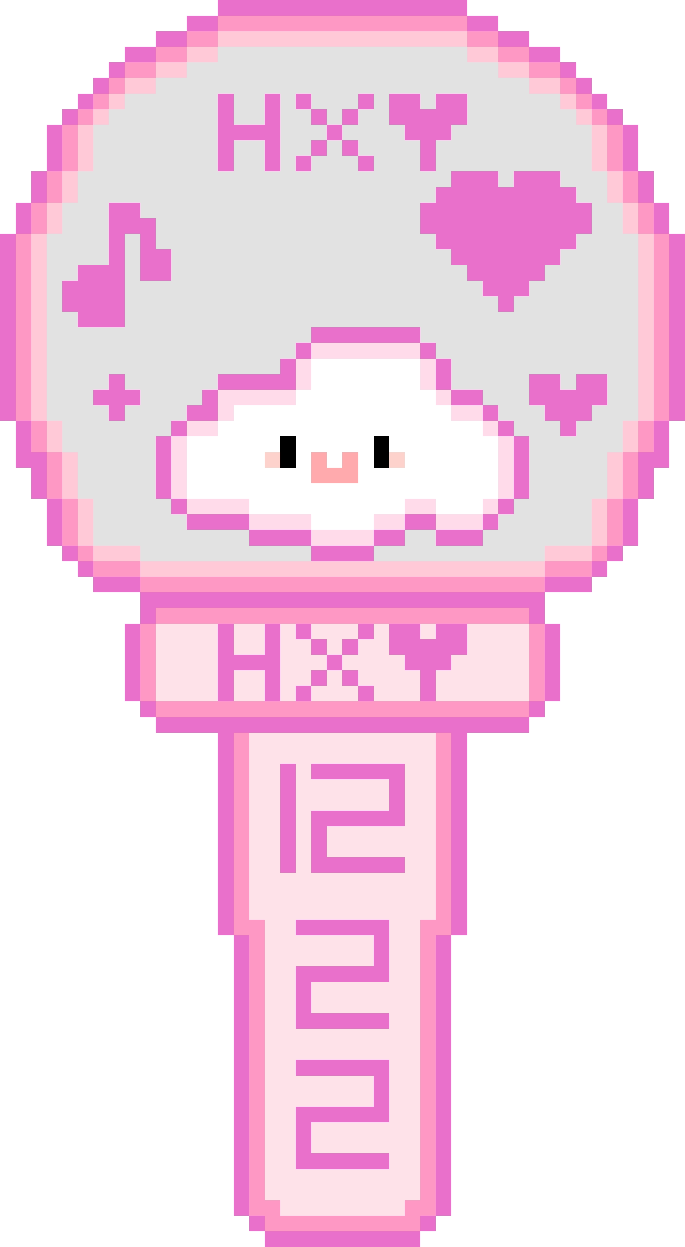 Concert Light Stick 7 Layer fuse bead pattern