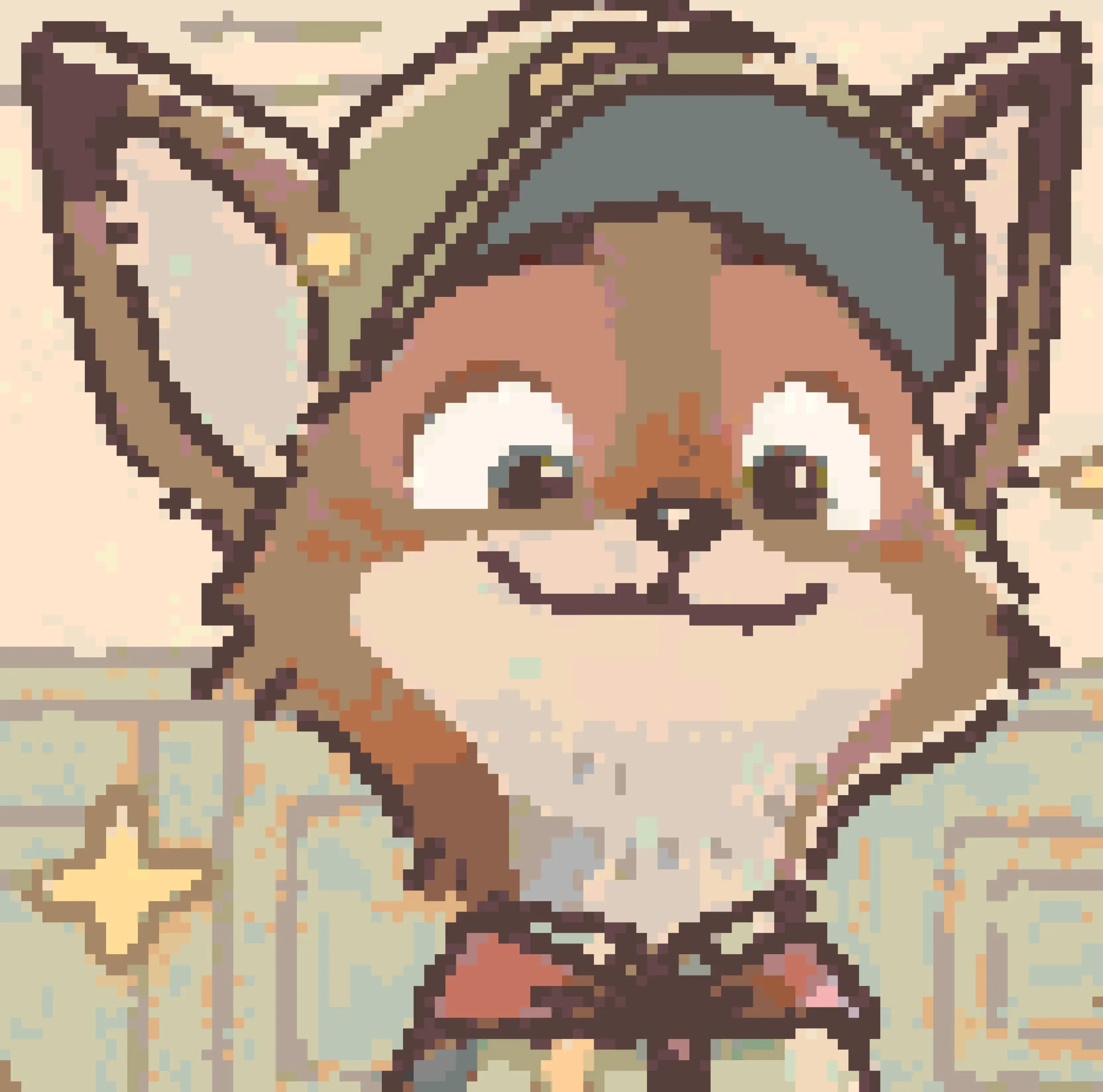 Little Fox fuse bead pattern