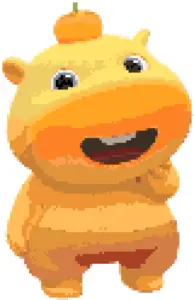 Lulu Capybara Схема Термомозаики (Бесплатная Печать)