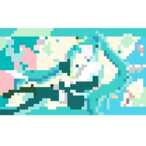 Miku Birthday Card Patrón de Cuentas de Fusión (Imprimible Gratis)