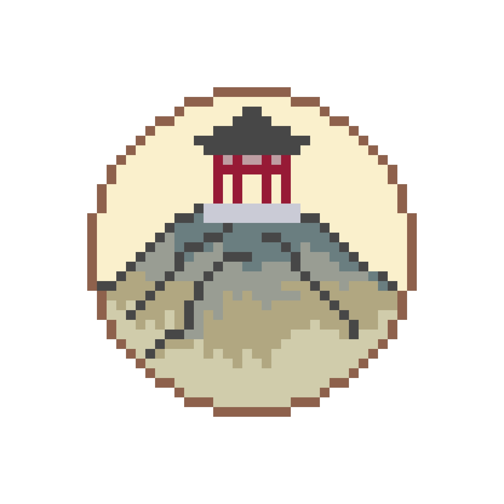 Mountain Pavilion fuse bead pattern
