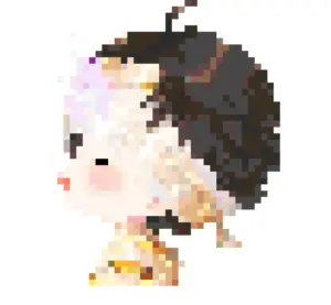 Mummy アイロンビーズ図案（無料プリント）