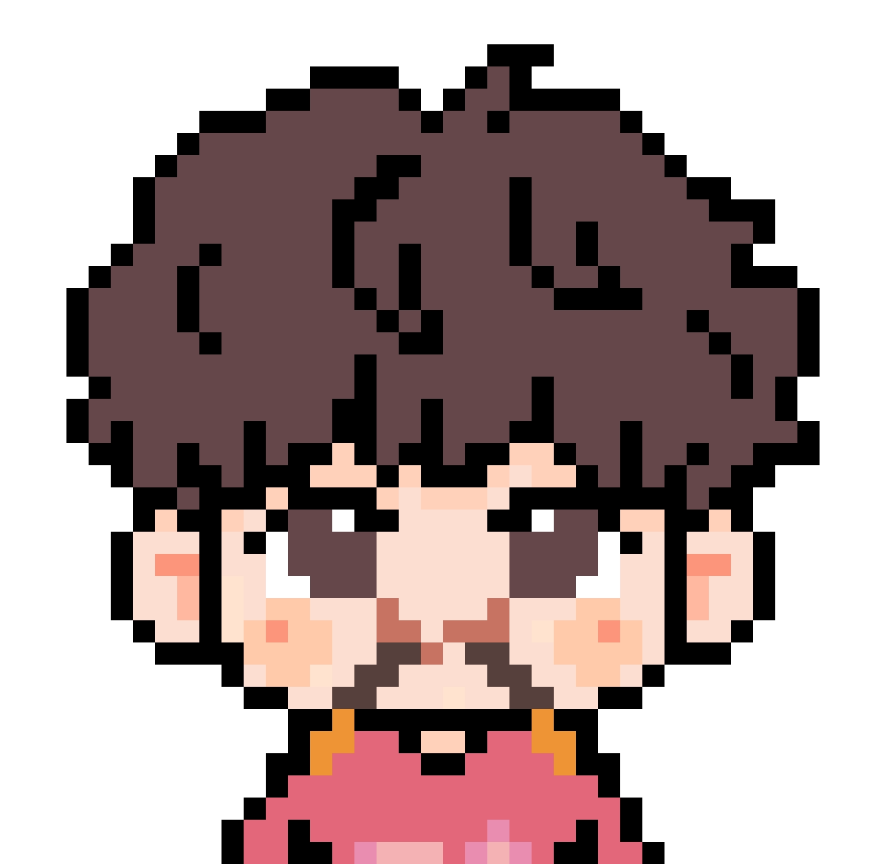Noh Inwoo Portrait fuse bead pattern