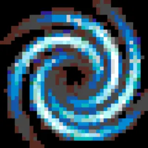 Oscillating Shot アイロンビーズ図案（無料プリント）