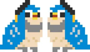 Parrot Blue Padrão de Contas de Fusão (Imprimível Grátis)