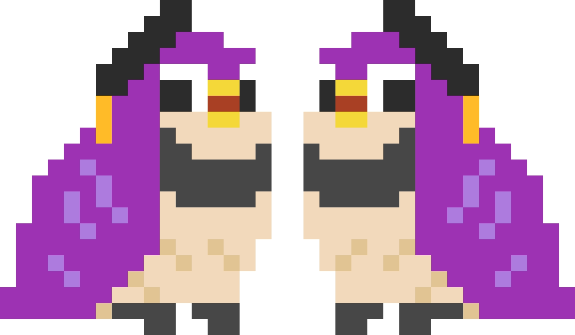 Parrot Purple fuse bead pattern