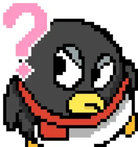 Penguin Question Mark نمط خرز دمج (طباعة مجانية)
