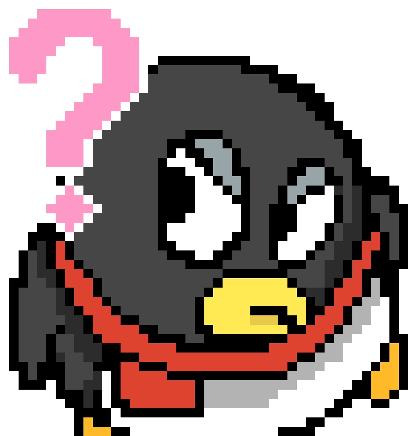 Penguin Question Mark fuse bead pattern