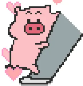 Piggy Heart Patrón de Cuentas de Fusión (Imprimible Gratis)