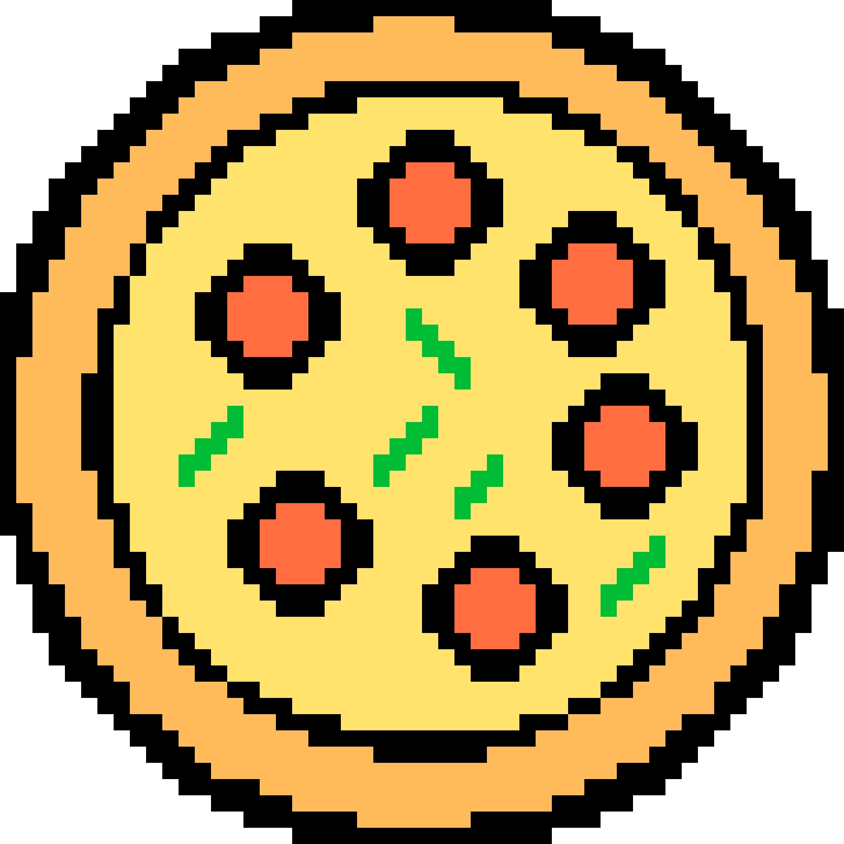 Pizza Slice fuse bead pattern