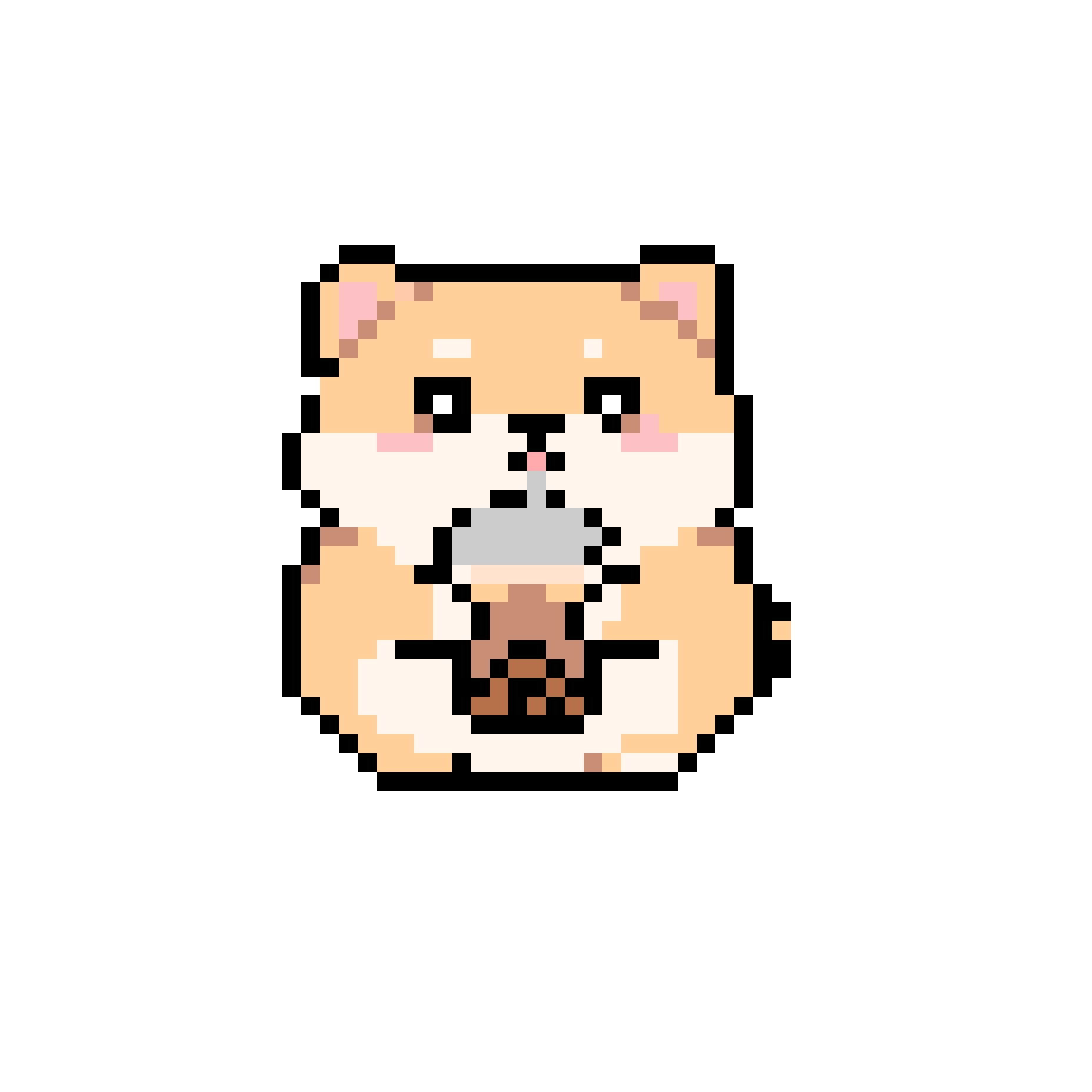 Puppy Drinking Milk Tea fuse bead pattern