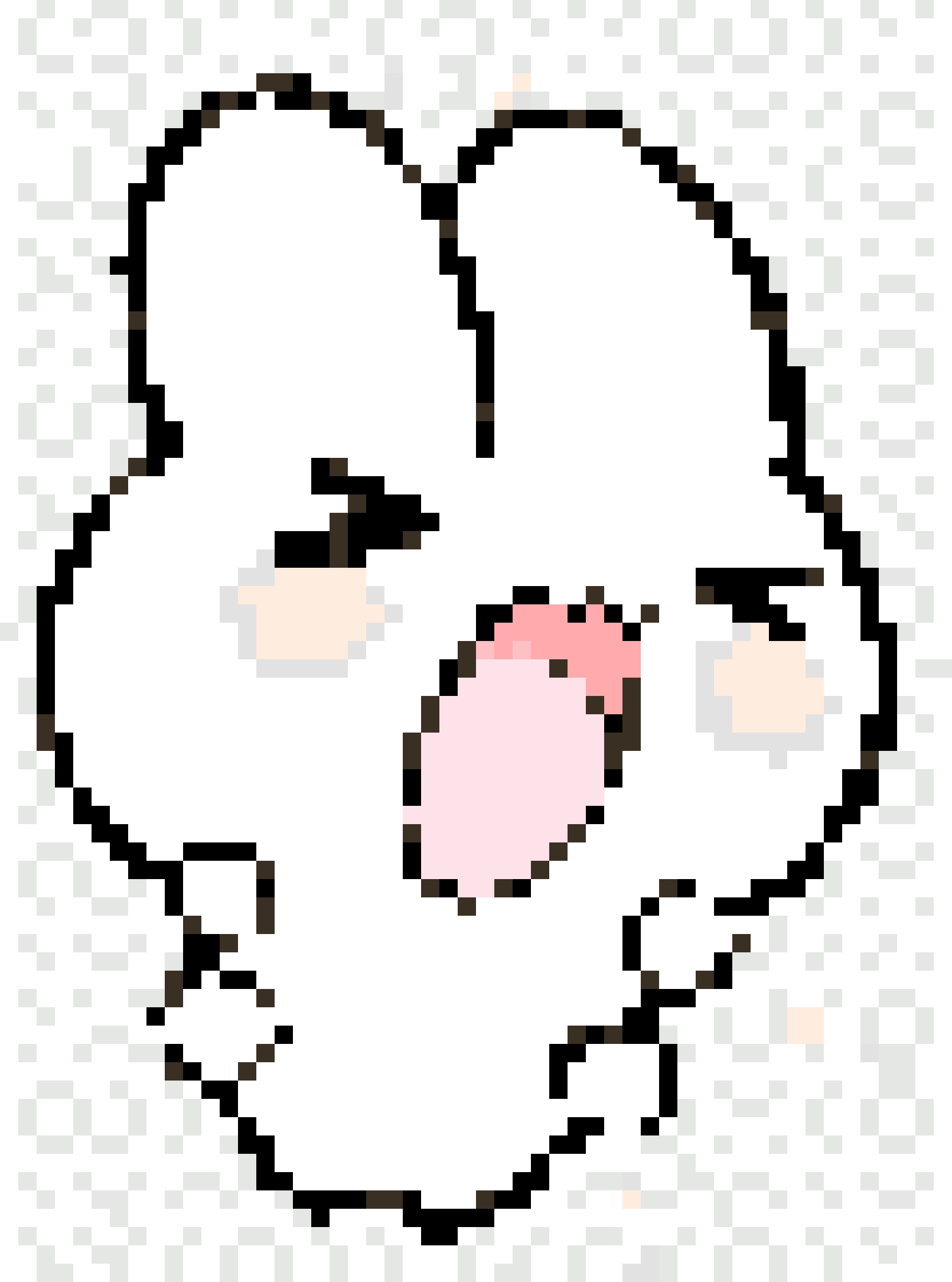 Rabbit Bouquet fuse bead pattern