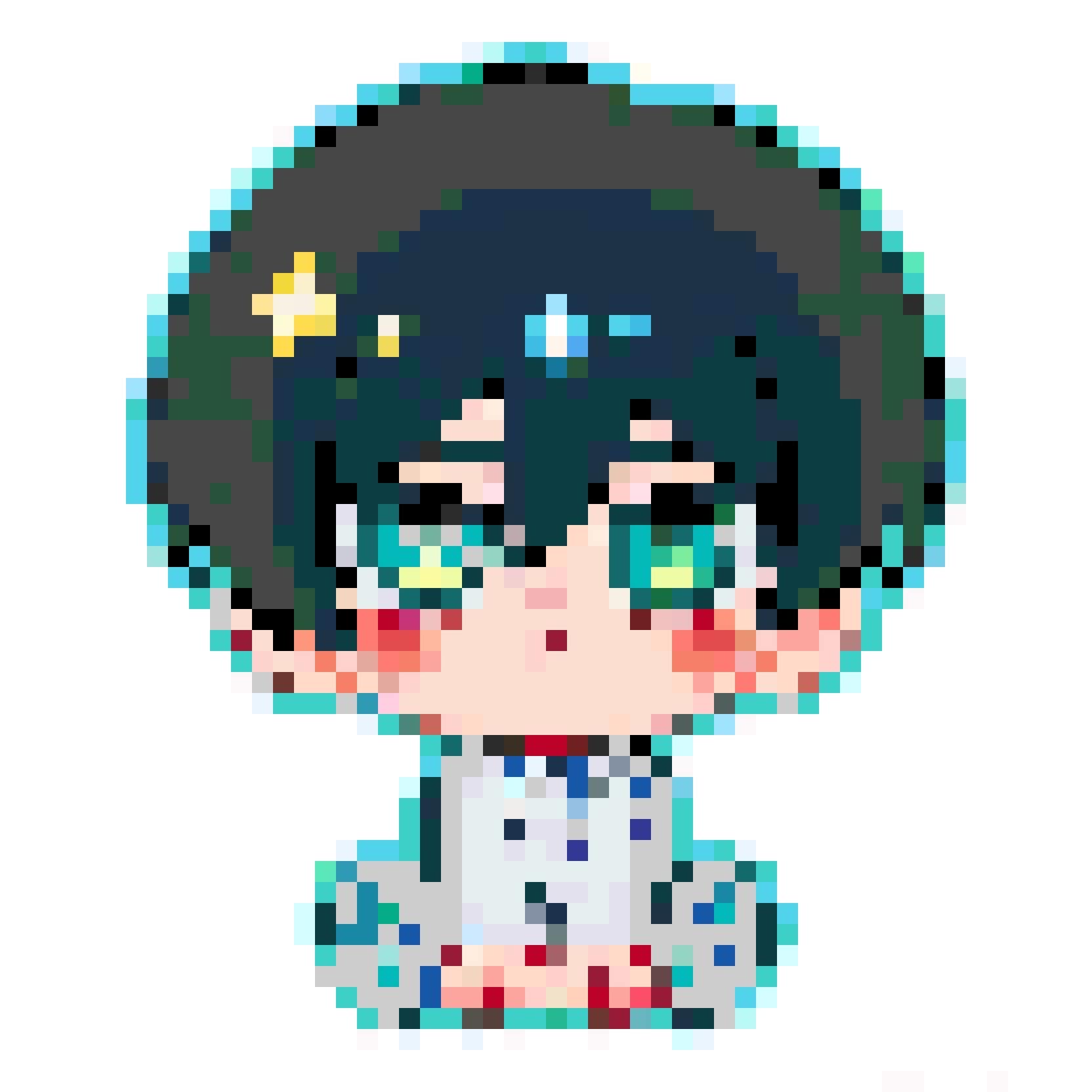 Rin Itoshi Chibi fuse bead pattern