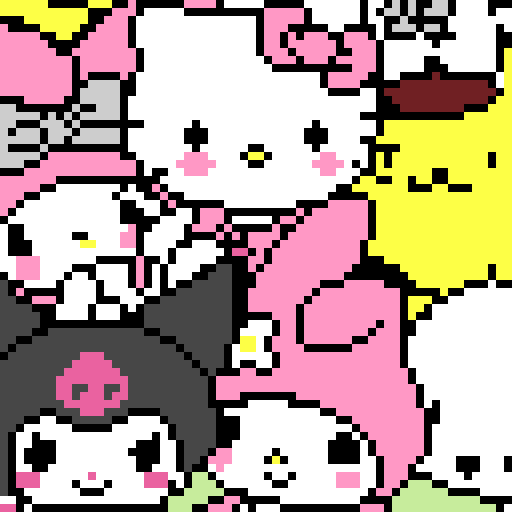 Sanrio Cuddle Trio fuse bead pattern