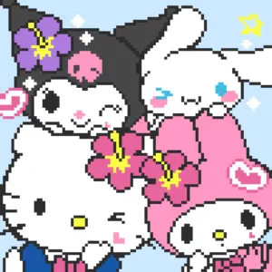 Sanrio Friends Fuse Bead Pattern (Free Printable)