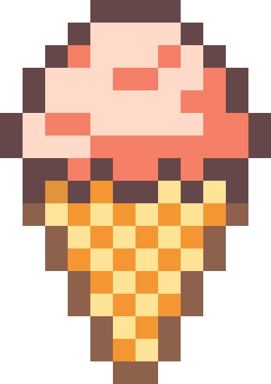 Soft Serve Ice Cream fuse bead pattern
