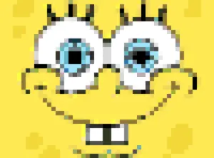 SpongeBob Face Fuse Bead Pattern (Free Printable)
