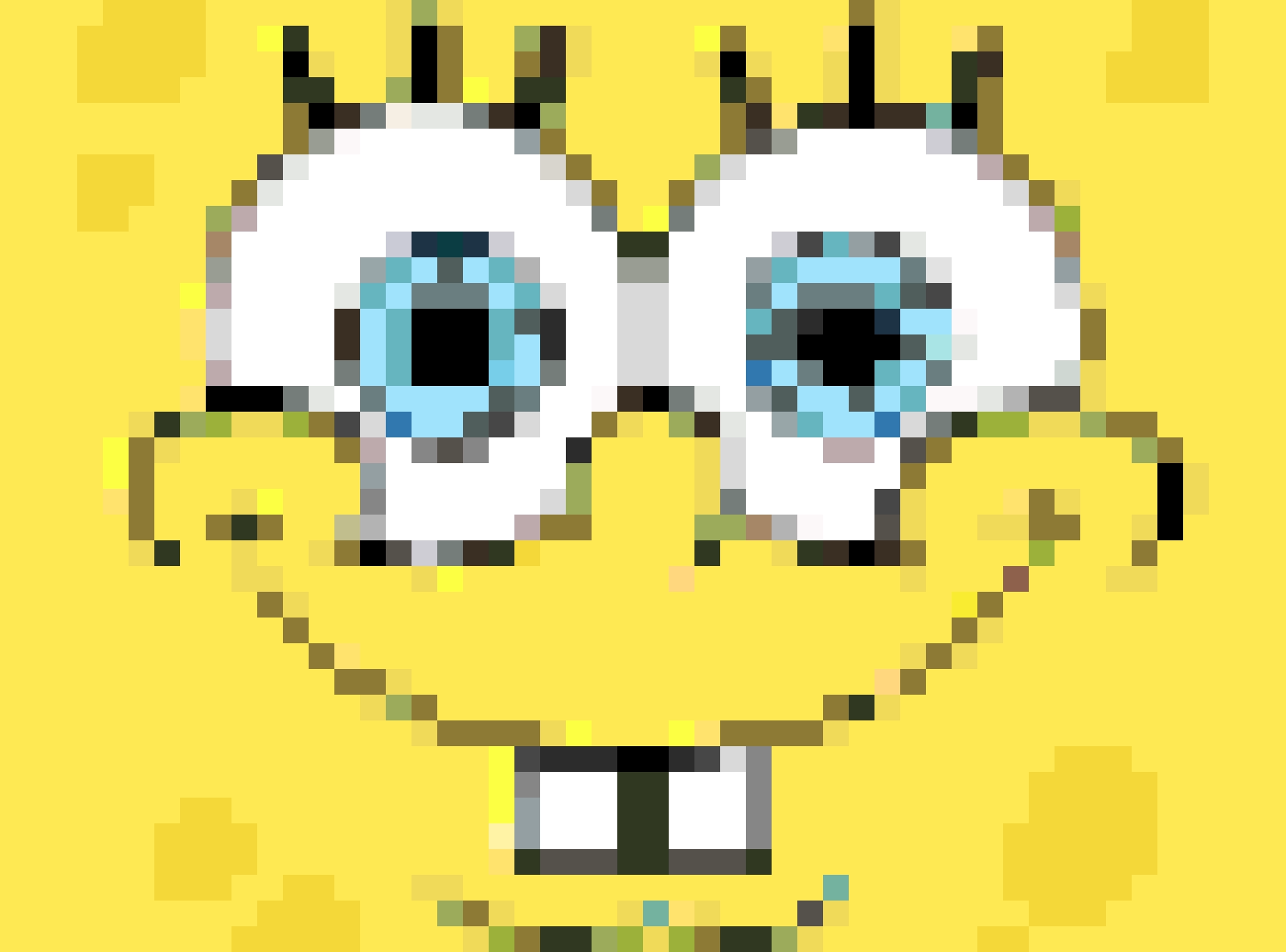 SpongeBob Face fuse bead pattern