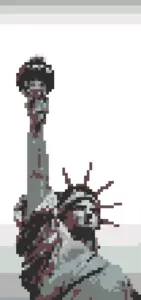 Statue of Liberty fuse bead pattern