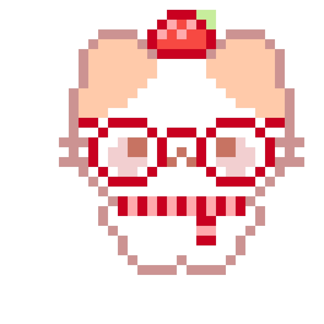 Strawberry Cat fuse bead pattern