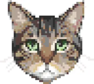 Tabby Cat Patrón de Cuentas de Fusión (Imprimible Gratis)