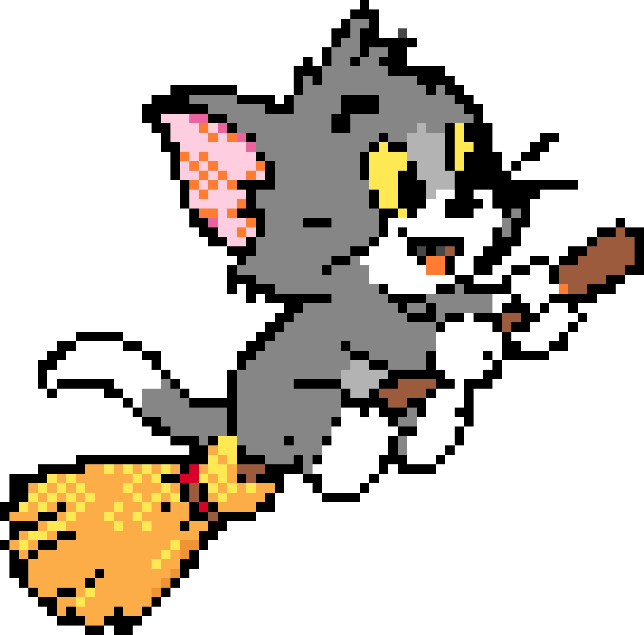 Tom Cat fuse bead pattern