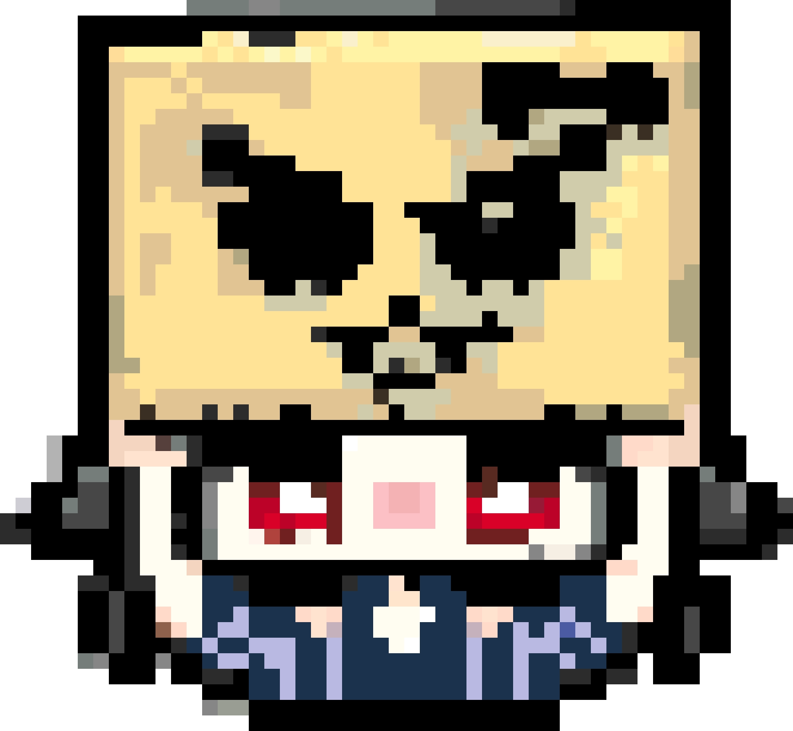Tomo Portrait fuse bead pattern