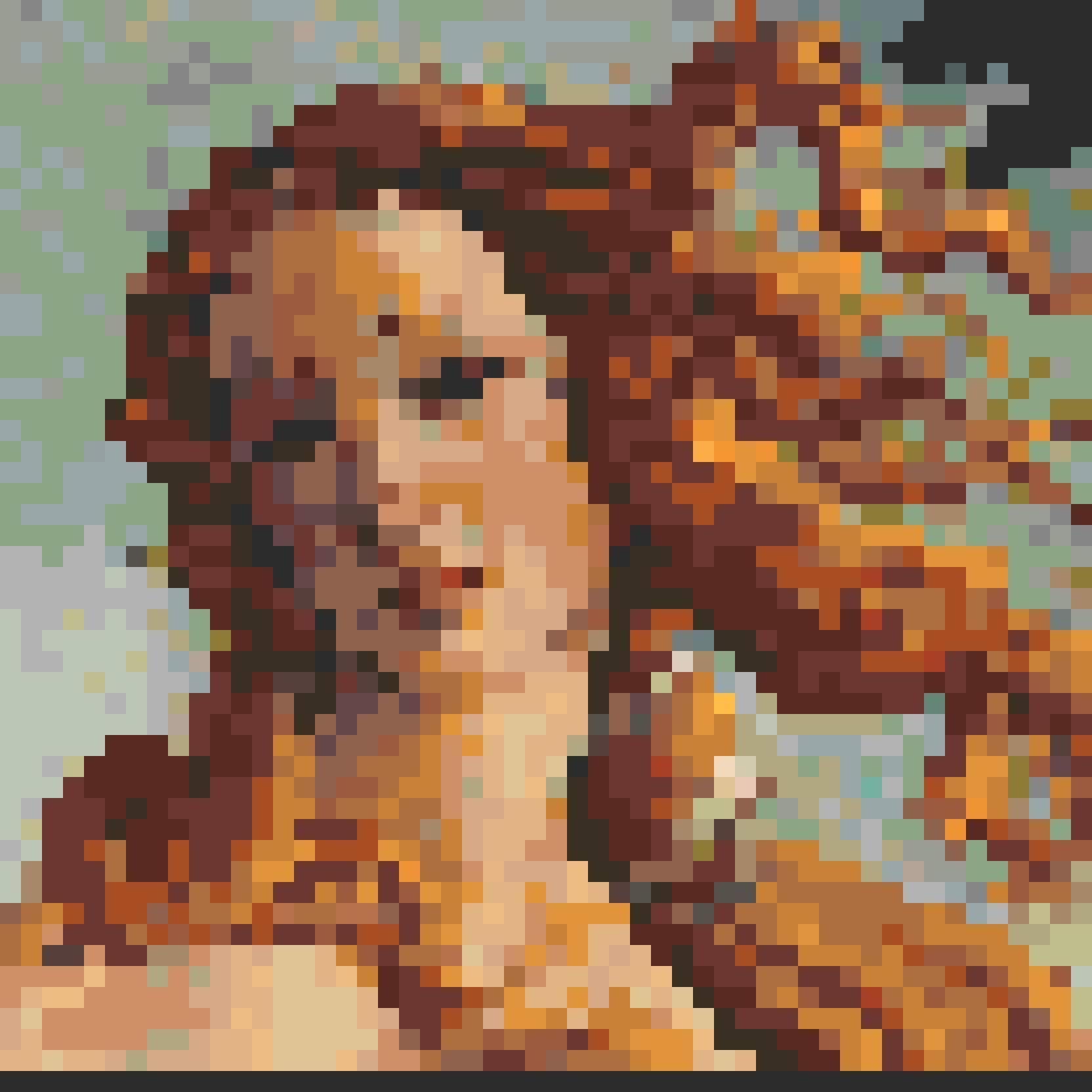 Venus Portrait fuse bead pattern