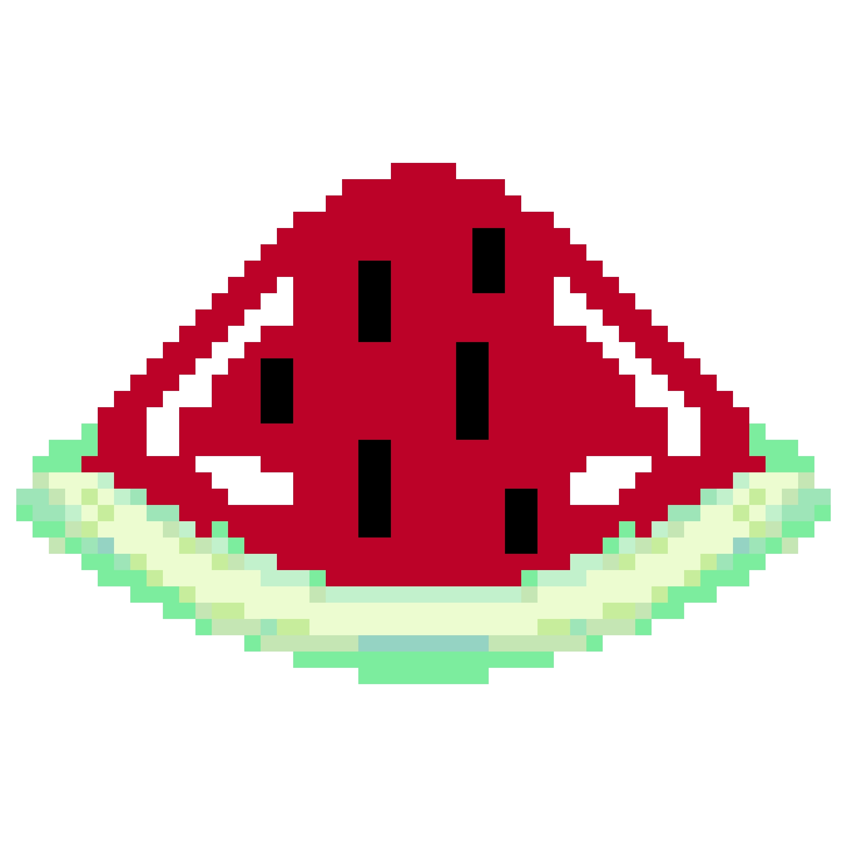 Watermelon Slice fuse bead pattern